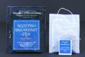 Taylors Scottish Breakfast individually wrapped tea bags.  Taylors makes these in a box of 20 tea bags that is $5.99.